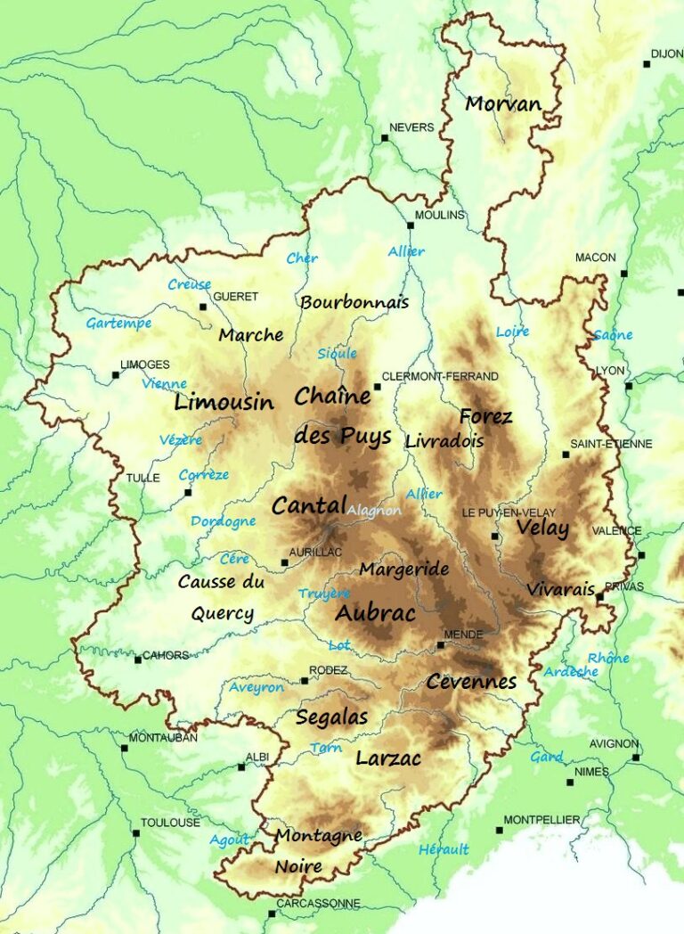 Les For Ts Du Massif Central Histoires De For Ts Annik Schnitzler Massif Central Carte Ensemble Noms 768x1048 
